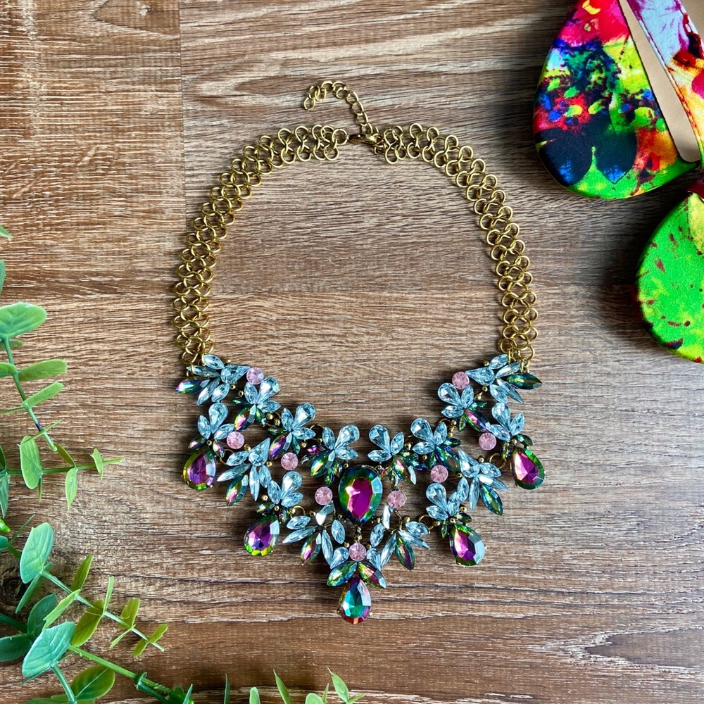 🌼Multi Color Jeweled Necklace